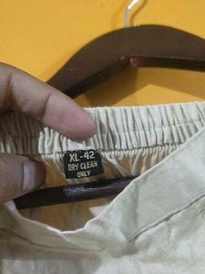 Striped tunic with decorative trim Kurta Pyjama