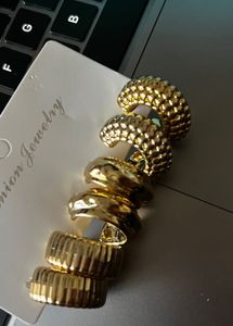 Gold Hoop Earring Set