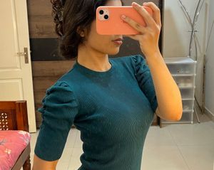 Green Fitted Top