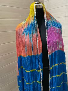 Multicolour Bandhej Dupatta