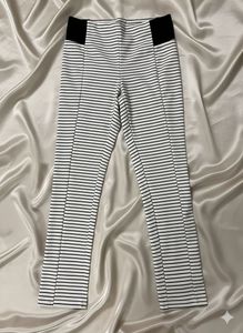 Striped Black & White Pants