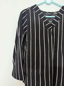 Formal Regular Full sleeves solid women black top
