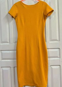 Mustard Yellow Bodycon Dress