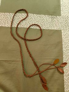 Braided sleek belt