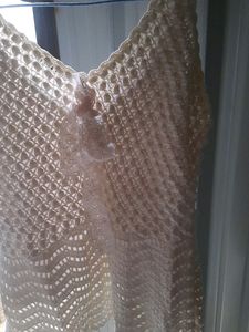 White Crocheted Winter Top