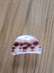 Cow Print Hair Claw Clip