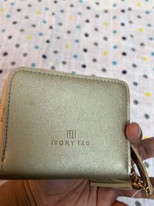 New🆕 Ivory Tag Gold Wallet