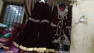Gharara Maroon Daimond Set 🌹🔥