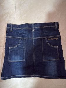 Denim Short Skirt