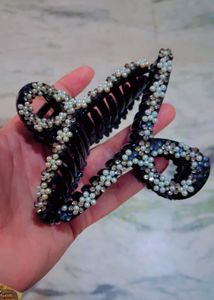 Bejeweled Hair Claw Clip