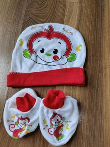 Baby Cap &amp; Bootie Set
