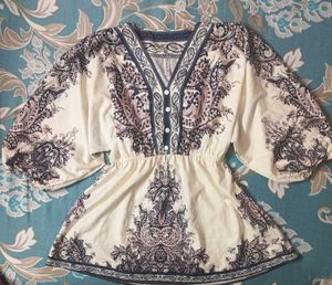 Elegant Patterned Blouse