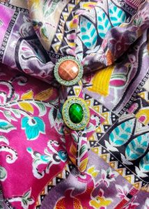 GREEN & PEACH STONE RING 💍