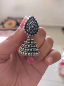 Silver Oxidized 2 Pairs Earrings Combo