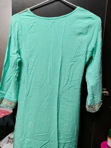 Aqua Embellished Kurti