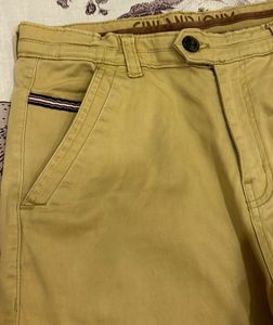 Mustard Straight Fit Pant (w28) Unisex