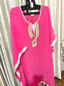 Pink Kaftan Kurta