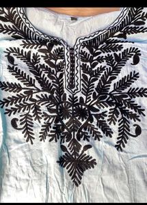 Chikankari Short Kurta