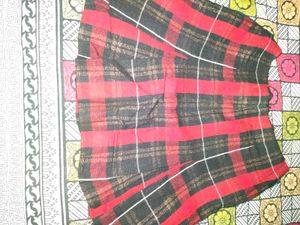 Red &amp; Black Plaid Fabric