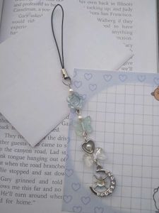 Cute Moon &amp; Star Phone Charm