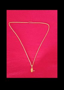 Shivling Gold Plated Pendant With Chain