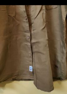 Roadster Men Khaki Cotton Shirt
