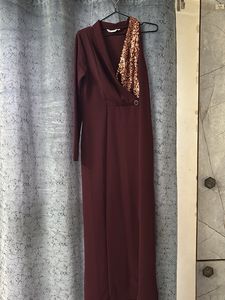 Burgundy Sequin Dress