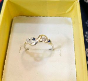 Elegant Gemstone Ring pure silver  #fixed price