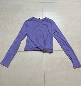 Purple Long Sleeve Top