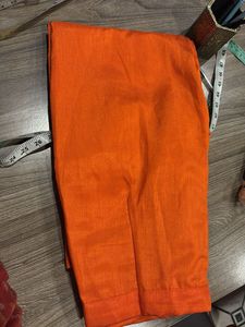 Orange Embroidered Kurta Set