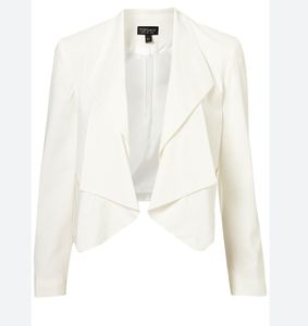 Waterfall Collar Open Front Jacket