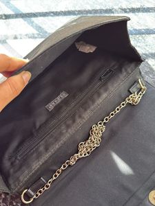 Primark Black Suede&amp; Leather Clutch
