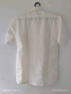 Vintage Cream Short-Sleeve Button-Down