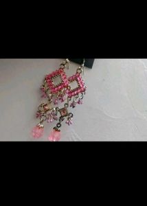 Pink Dangle Earrings
