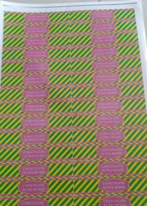 Chocolate Packing Sticker