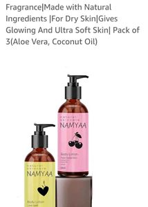 NAMYAA Body Lotions Pack Of 2, Each 200ml