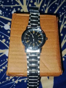 Silver Chain Tone Men's Watch