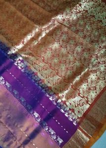 multi colour pure kanchi pattu saree