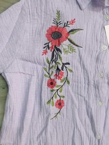Zara Embroidered Top