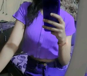 Purple Crop Top