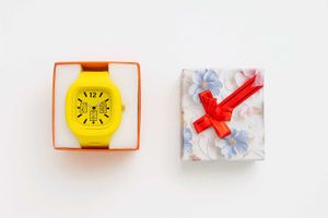 Yellow Fashion Watch For Boys And Girls