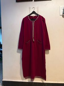 Elegant Maroon Kurta