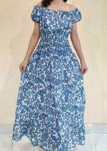 Brand New Blue Smokey Dress 👗