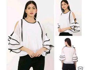 Chic White Cold Shoulder Top