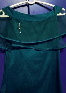 Bottle Green Colour Top