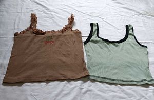 Mint And Nude Tops Combo