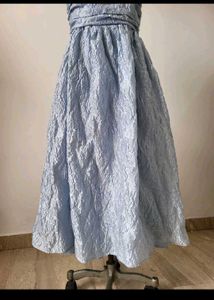 Elegant Blue Midi Dress