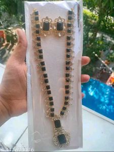 Black Stone Jewelry Set