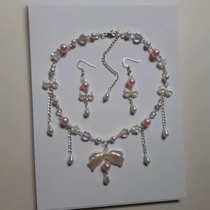 Coquette Necklace Handmade