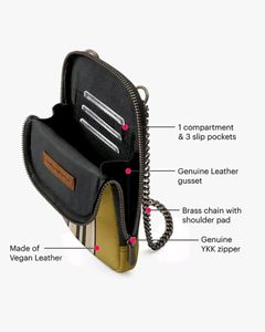Striped Crossbody Bag